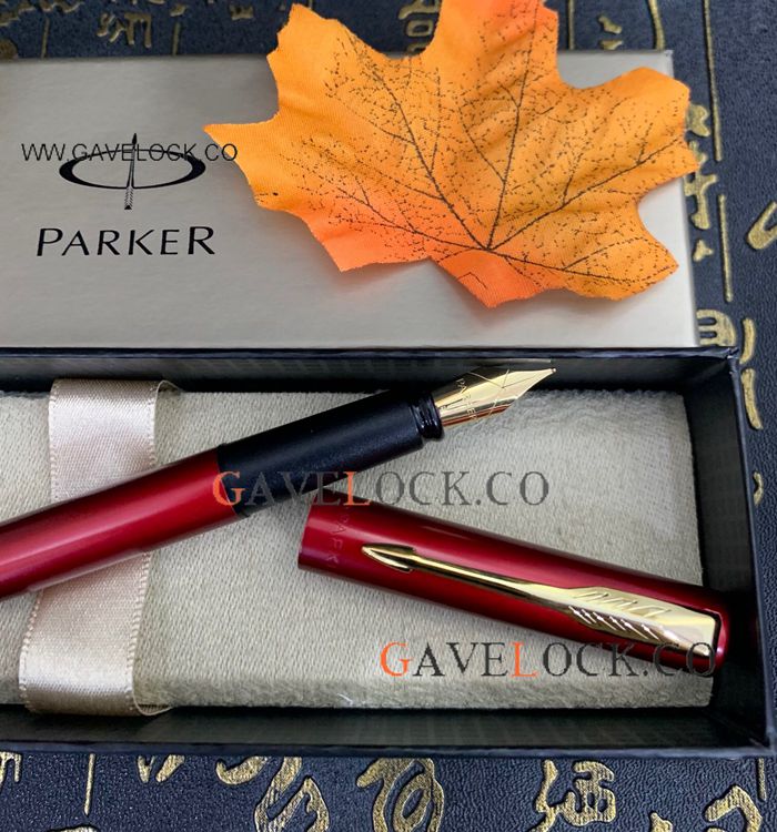 Free shipping PARKER IM Fountain Pen Red Gold